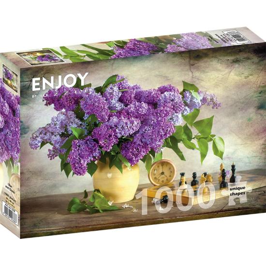 Puzzle Enjoy Lilas y Ajedrez de 1000 Pzs