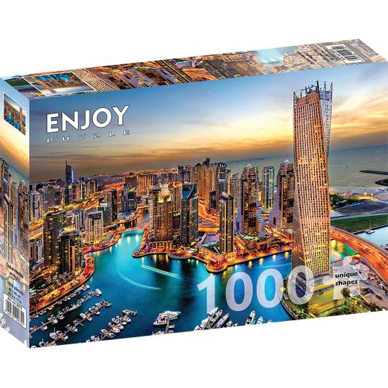 Puzzle Enjoy Marina de Dubai de Noche de 1000 Piezas Puzzle Enjoy Marina de Dubai de Noche de 1000 Piezas