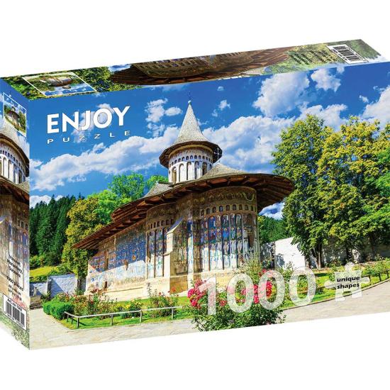 Puzzle Enjoy Monasterio de Voronet, Rumanía de 1000 Piezas Puzzle Enjoy Monasterio de Voronet, Rumanía de 1000 Piezas