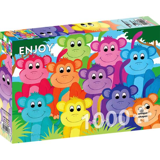 Puzzle Enjoy Monos Arcoiris de 1000 Piezas Puzzle Enjoy Monos Arcoiris de 1000 Piezas