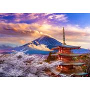 Puzzle Enjoy Montaña Fuji en Primavera, Japón de 1000 Pzs