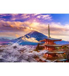 Puzzle Enjoy Montaña Fuji en Primavera, Japón de 1000 Pzs