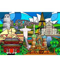 Puzzle Enjoy Monumentos Mundiales de 1000 Piezas