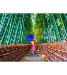 Puzzle Enjoy Mujer Asiática en Bosque de Bambú 1000 Pzs