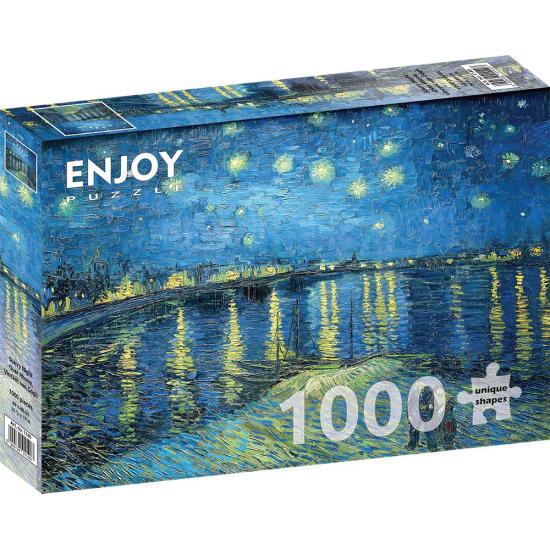 Puzzle Enjoy Noche Estrellada Sobre el Ródano de 1000 Pzs