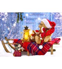 Puzzle Enjoy Osos de Peluche de Papá Noel de 1000 Pzs