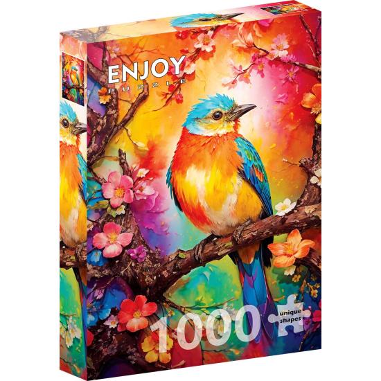 Puzzle Enjoy Pajarito Colorido de 1000 Piezas