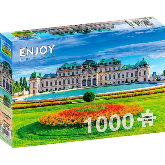 Puzzle Enjoy Palacio Belvedere, Viena de 1000 Piezas Puzzle Enjoy Palacio Belvedere, Viena de 1000 Piezas
