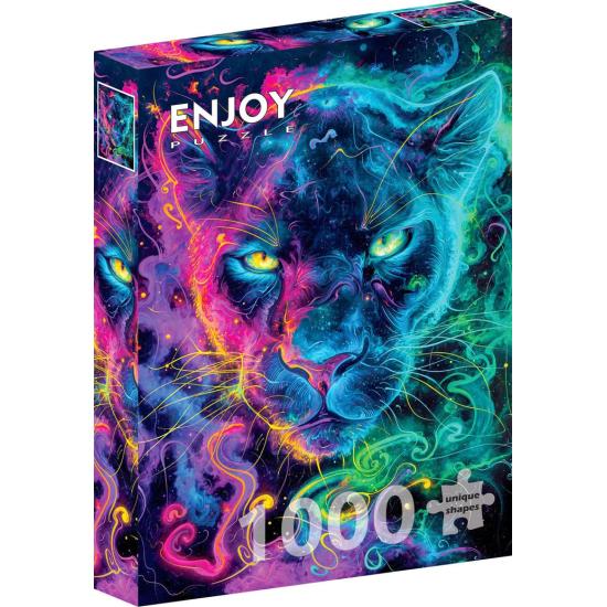 Puzzle Enjoy Pantera De Neón de 1000 Piezas