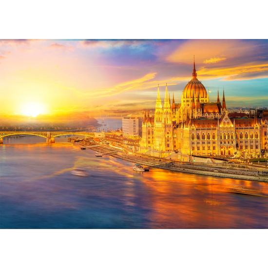 Puzzle Enjoy Parlamento Húngaro al Atardecer, Budapest de 1000 Puzzle Enjoy Parlamento Húngaro al Atardecer, Budapest de 1000