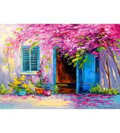 Puzzle Enjoy Patio Florido de 1000 Piezas