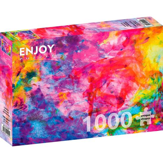 Puzzle Enjoy Pintura Colorida Abstracta al Óleo de 1000 Pzs