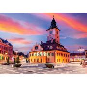 Puzzle Enjoy Plaza del Consejo en Brasov, Rumanía de 1000 Pzs