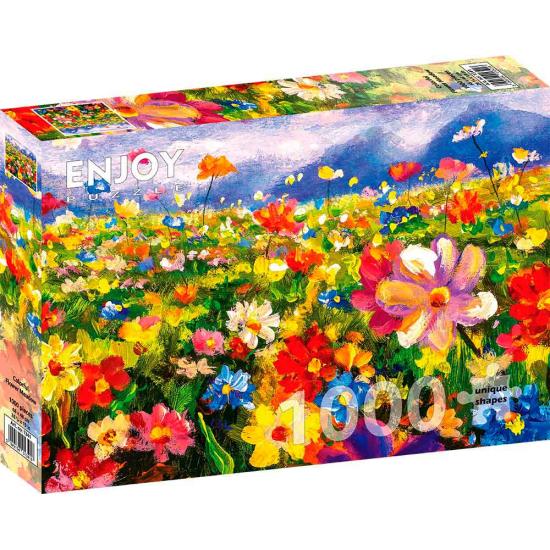 Puzzle Enjoy Prado de Flores de Colores de 1000 Pzs Puzzle Enjoy Prado de Flores de Colores de 1000 Pzs