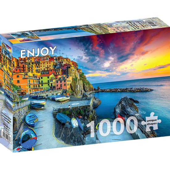 Puzzle Enjoy Puerto de Manarola, Cinque Terre, Italia de 1000 Pi