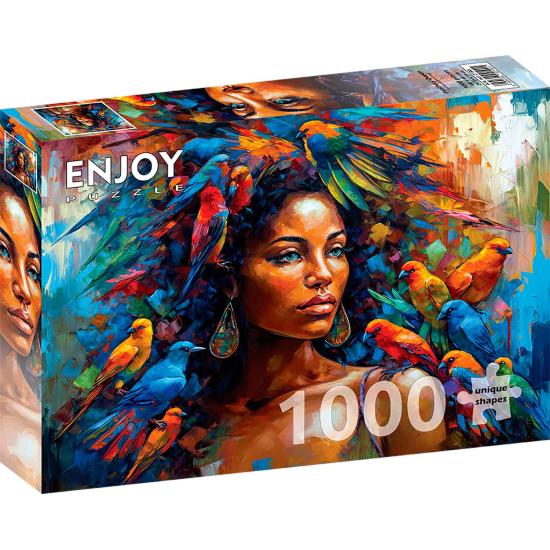 Puzzle Enjoy Reina de las Plumas de 1000 Piezas Puzzle Enjoy Reina de las Plumas de 1000 Piezas