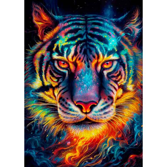 Puzzle Enjoy Resiliencia De Tigre de 1000 Piezas