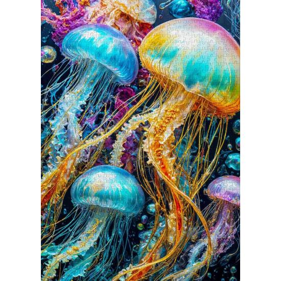 Puzzle Enjoy Resplandor De Medusas de 1000 Piezas
