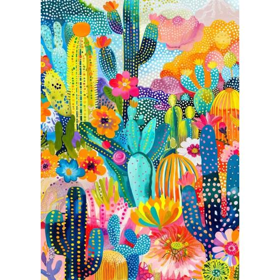 Puzzle Enjoy Tierra De Cactus de 1000 Piezas