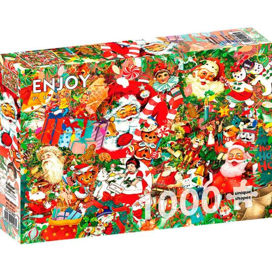 Puzzle Enjoy Una Navidad Vintage de 1000 Piezas