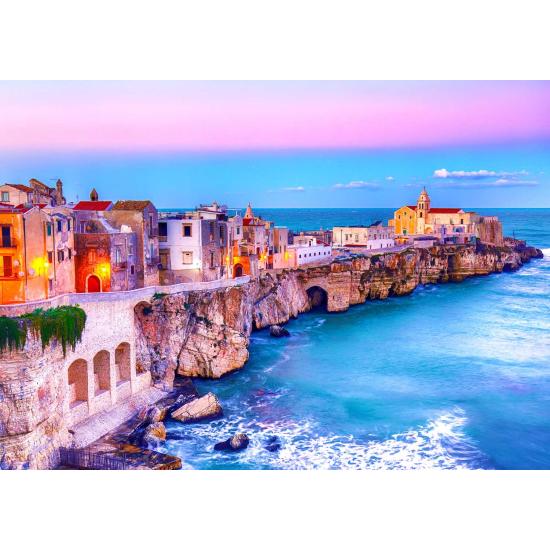 Puzzle Enjoy Vieste en las Rocas, Italia de 1000 Piezas Puzzle Enjoy Vieste en las Rocas, Italia de 1000 Piezas