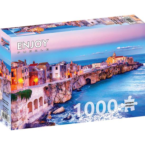 Puzzle Enjoy Vieste en las Rocas, Italia de 1000 Piezas Puzzle Enjoy Vieste en las Rocas, Italia de 1000 Piezas