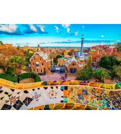 Puzzle Enjoy Vista desde el Parque Güell, Barcelona de 1000 Pz