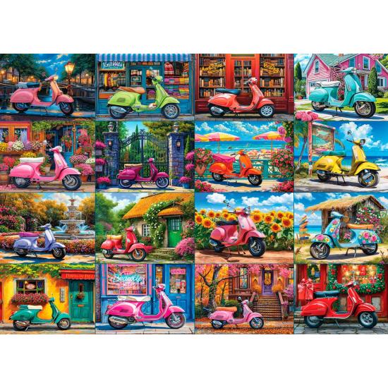 Puzzle Eurographics 16 Scooters de 1000 Piezas