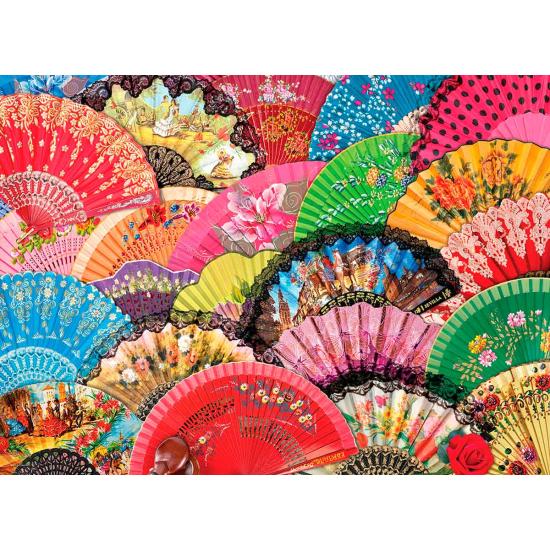 Puzzle Eurographics Abanicos Españoles de 1000 Piezas Puzzle Eurographics Abanicos Españoles de 1000 Piezas
