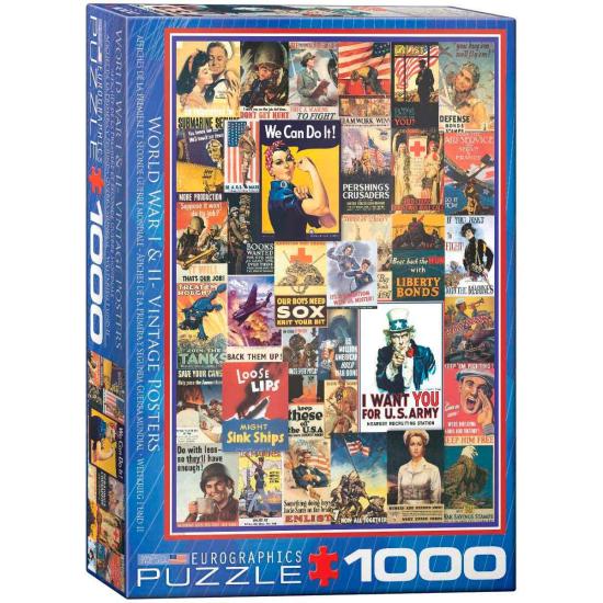 Puzzle Eurographics Afiches de la 1ª y 2ª Guerra Mundial de 100