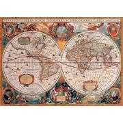 Puzzle Eurographics Antiguo Mapa del Mundo de 1000 Piezas