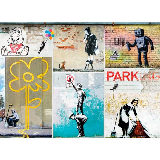 Puzzle Eurographics Arte Callejero de Banksy de 1000 Piezas Puzzle Eurographics Arte Callejero de Banksy de 1000 Piezas