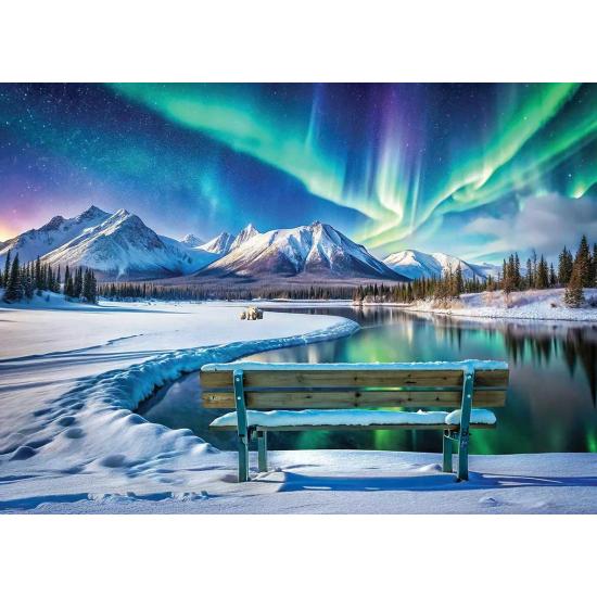 Puzzle Eurographics Aurora Boreal Del Yukón 1000 Piezas