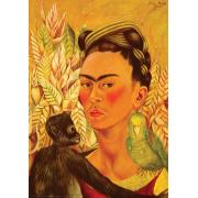 Puzzle Eurographics Autorretrato Con Mono y Perico 1000 Piezas