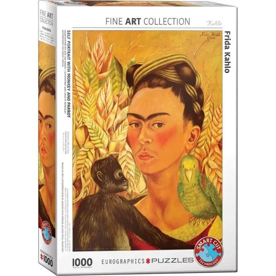 Puzzle Eurographics Autorretrato Con Mono y Perico 1000 Piezas