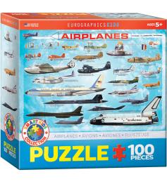 Puzzle Eurographics Aviones de 100 Piezas
