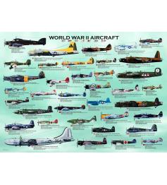 Puzzle Eurographics Aviones de 2ª Guerra Mundial de 1000 Piezas