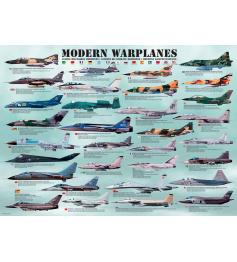 Puzzle Eurographics Aviones de Guerra Modernos de 1000 Piezas