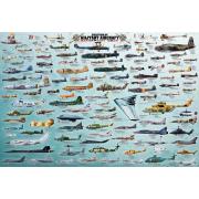 Puzzle Eurographics Aviones Militares de 2000 Piezas