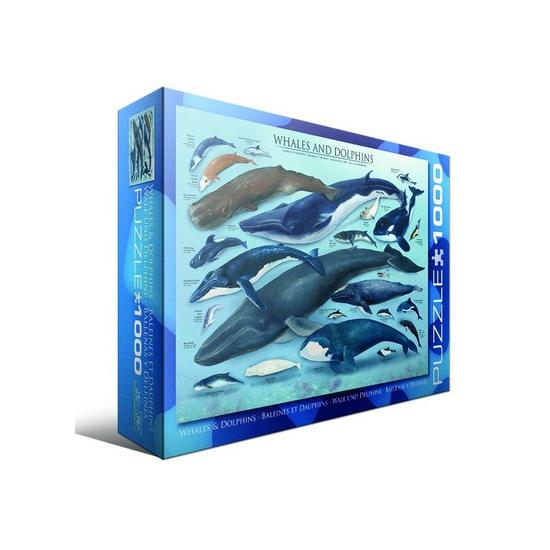 Puzzle Eurographics Ballenas y Delfines de 1000 Piezas