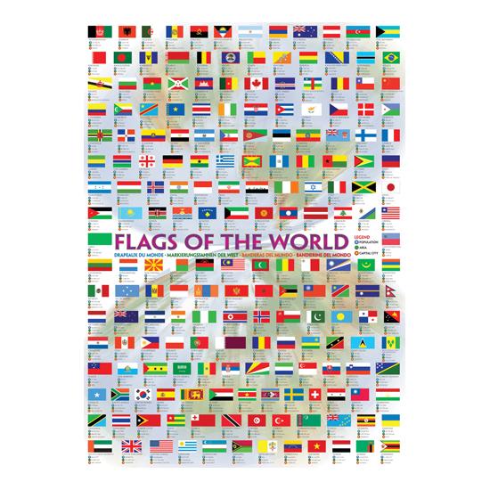 Puzzle Eurographics Banderas del Mundo de 1000 Piezas