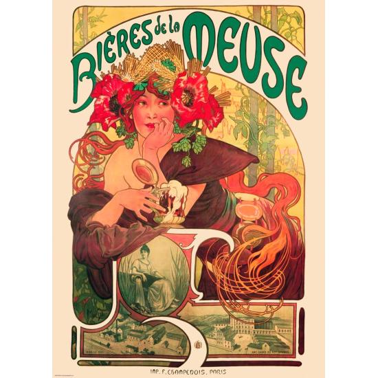 Puzzle Eurographics Bieres de la Meuse de 1000 Pzas