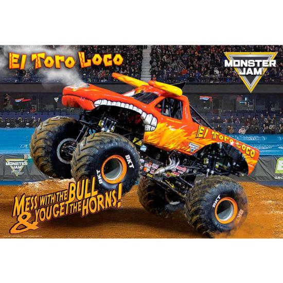 Puzzle Eurographics Bolsa Almuerzo Monster Jam Toro Loco 100 Pzs