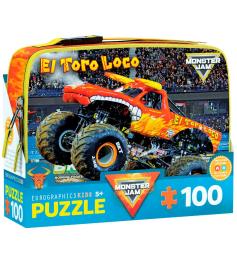 Puzzle Eurographics Bolsa Almuerzo Monster Jam Toro Loco 100 Pzs