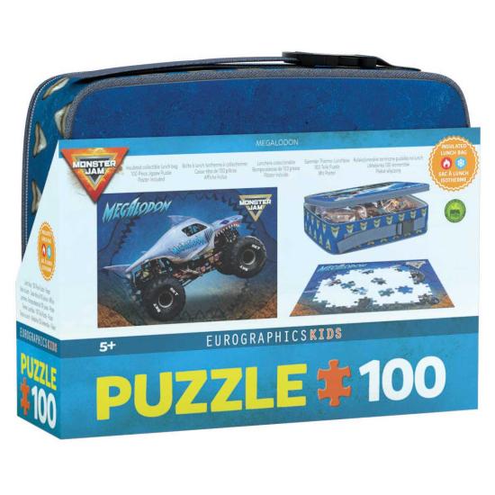 Puzzle Eurographics Bolsa De Almuerzo Monster Jam Megalodon 100