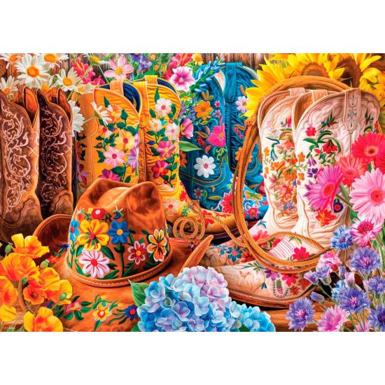 Puzzle Eurographics Botas de Vaquera de 1000 Piezas