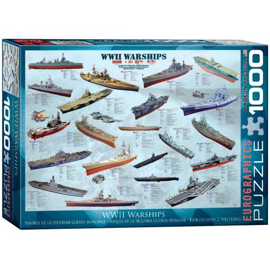 Puzzle Eurographics Buques de la 2ª Guerra Mundial de 1000 Piez Puzzle Eurographics Buques de la 2ª Guerra Mundial de 1000 Piez