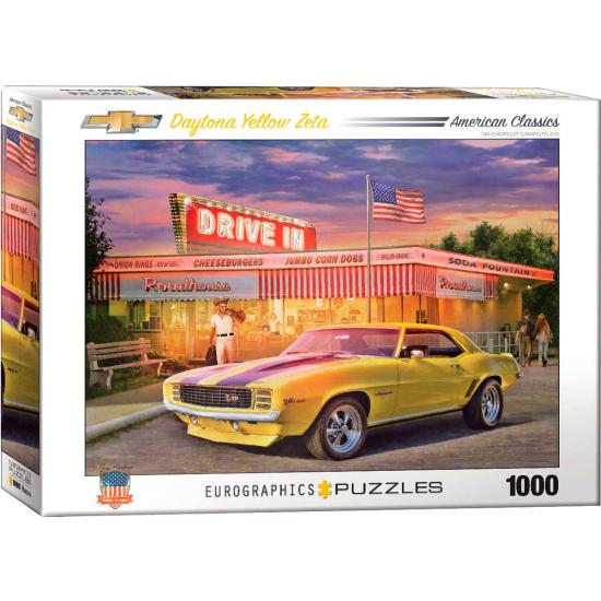 Puzzle Eurographics Camaro Daytona "Yellow Z", 1000 Piezas