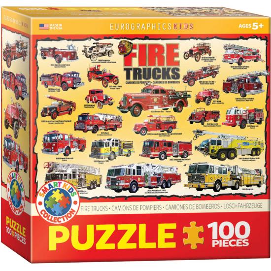Puzzle Eurographics Camiones de Bomberos de 100 Piezas Puzzle Eurographics Camiones de Bomberos de 100 Piezas