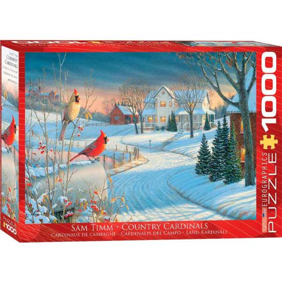 Puzzle Eurographics Cardenales del Campo de 1000 Piezas Puzzle Eurographics Cardenales del Campo de 1000 Piezas